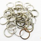 ห่วงพวงกุญแจแบนหนา เฉพาะห่วง ขนาด 3 cm  บรรจุ 100 อัน สีนิเกิ้ล