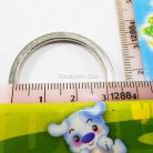 ห่วงพวงกุญแจแบนหนา เฉพาะห่วง ขนาด 3 cm  บรรจุ 100 อัน สีนิเกิ้ล รูป 2