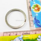 ห่วงพวงกุญแจแบนหนา เฉพาะห่วง ขนาด 3 cm  บรรจุ 100 อัน สีนิเกิ้ล รูป 3