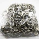 ห่วงพวงกุญแจแบนหนา เฉพาะห่วง ขนาด 3 cm  บรรจุ 500 อัน สีนิเกิ้ล