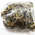 ห่วงพวงกุญแจแบนหนา เฉพาะห่วง ขนาด 3 cm  บรรจุ 500 อัน สีทองรมดำ