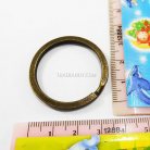 ห่วงพวงกุญแจแบนหนา เฉพาะห่วง ขนาด 3 cm  บรรจุ 10 อัน สีทองรมดำ รูป 2