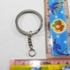 ห่วงพวงกุญแจแบนหนา พร้อมโซ่ข้อต่อกลม ขนาด 3 cm  บรรจุ 10 อัน สีนิเกิ้ล รูป 2