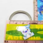 ห่วงพวงกุญแจแบนหนา พร้อมโซ่ข้อต่อกลม ขนาด 3 cm  บรรจุ 100 อัน สีนิเกิ้ล รูป 3