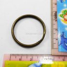 ห่วงพวงกุญแจ เฉพาะห่วง ขนาด 3 cm  บรรจุ 10 อัน สีทองรมดำ รูป 2