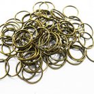 ห่วงพวงกุญแจ เฉพาะห่วง ขนาด 3 cm  บรรจุ 100 อัน สีทองรมดำ