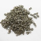 ห่วงพวงกุญแจ เฉพาะโซ่ข้อต่อ บรรจุ 500 อัน สีนิเกิ้ล