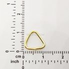 ห่วงเหล็กสามเหลี่ยม ขนาด 10.9x10.8 mm  บรรจุ 10 อัน สีทอง รูป 2