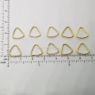 ห่วงเหล็กสามเหลี่ยม ขนาด 10.9x10.8 mm  บรรจุ 100 กรัม สีทอง รูป 2