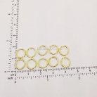 ห่วงเหล็กกลม ขนาด 8 mm  บรรจุ 100 อัน สีทอง รูป 2