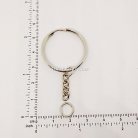 ห่วงพวงกุญแจ พร้อมโซ่ข้อต่อกลม ขนาด 2.5 cm  บรรจุ 500 อัน สีนิเกิ้ล รูป 2