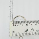 ห่วงพวงกุญแจ พร้อมโซ่ข้อต่อกลม ขนาด 2.5 cm  บรรจุ 10 อัน สีนิเกิ้ล รูป 3