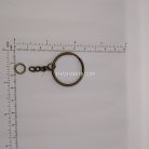 ห่วงพวงกุญแจ พร้อมโซ่ข้อต่อกลม ขนาด 2.5 cm  บรรจุ 10 อัน สีทองรมดำ รูป 2