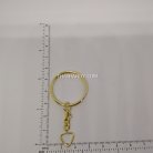 ห่วงพวงกุญแจ พร้อมโซ่ข้อต่อสามเหลี่ยม ขนาด 2.5 cm  บรรจุ 10 อัน สีทอง รูป 2