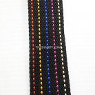 สายผ้า-ผ้ากุ๊น Cotton (ฝ้าย) ลายจุดไข่ปลา ขนาด 1.5 นิ้ว บรรจุ 50 หลา สีดำ รูป 2