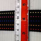 สายผ้า-ผ้ากุ๊น Cotton (ฝ้าย) ลายจุดไข่ปลา ขนาด 1.5 นิ้ว บรรจุ 50 หลา สีดำ รูป 3