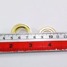 ตาไก่ เหล็ก ขนาด 16 mm (30) บรรจุ 100 ชุด สีทอง รูป 2