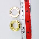 ตาไก่ เหล็ก ขนาด 16 mm (30) บรรจุ 100 ชุด สีทอง รูป 3