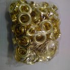 ตาไก่ เหล็ก ขนาด 19.5 mm (32) บรรจุ 100 ชุด สีทอง