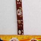 สายผ้า-ผ้ากุ๊น Cotton (ฝ้าย) การ์ตูน 2 หน้า ขนาด 3 หุน (1 cm) บรรจุ 1 เมตร สีน้ำตาล รูป 3