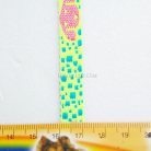 สายผ้า-ผ้ากุ๊น Cotton (ฝ้าย) การ์ตูน 2 หน้า ขนาด 3 หุน (1 cm) บรรจุ 1 เมตร สีเขียวตอง รูป 3