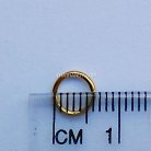 ห่วงอลูมิเนียมกลม ขนาด 5.1 mm #23  บรรจุ 10 อัน สีทอง รูป 3