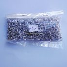 ห่วงอลูมิเนียมกลม ขนาด 5.1 mm #23  บรรจุ 1000 อัน สีเงิน