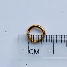 ห่วงอลูมิเนียมกลม ขนาด 5.1 mmหนา #18  บรรจุ 100 อัน สีทอง รูป 3