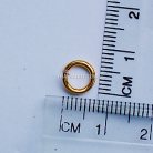 ห่วงอลูมิเนียมกลม ขนาด 5.1 mmหนา #18  บรรจุ 1000 อัน สีทอง รูป 2