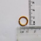 ห่วงอลูมิเนียมกลม ขนาด 9 mmหนา #16  บรรจุ 10 อัน สีทอง รูป 2