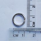 ห่วงอลูมิเนียมกลม ขนาด 9 mmหนา #16  บรรจุ 1000 อัน สีเงิน รูป 2