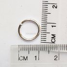 ห่วงอลูมิเนียมกลม ขนาด 9 mm #16  บรรจุ 100 อัน สีเงิน รูป 2