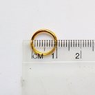 ห่วงอลูมิเนียมกลม ขนาด 9 mm #16  บรรจุ 100 อัน สีทอง รูป 3