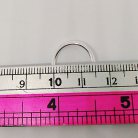 ห่วงอลูมิเนียมกลม ขนาด 13 mm #15  บรรจุ 100 อัน สีเงิน รูป 3