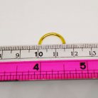 ห่วงอลูมิเนียมกลม ขนาด 13 mm #15  บรรจุ 100 อัน สีทอง รูป 3