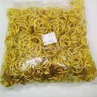 ห่วงอลูมิเนียมกลม ขนาด 13 mm #15  บรรจุ 1000 อัน สีทอง