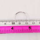 ห่วงอลูมิเนียมกลม ขนาด 19.2 mm #10  บรรจุ 10 อัน สีเงิน รูป 3