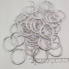 ห่วงอลูมิเนียมกลม ขนาด 19.2 mm #10  บรรจุ 100 อัน สีเงิน