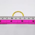 ห่วงอลูมิเนียมกลม ขนาด 22.6 mm #9  บรรจุ 10 อัน สีทอง รูป 3