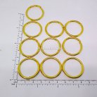 ห่วงอลูมิเนียมกลม ขนาด 22.6 mm #9  บรรจุ 100 อัน สีทอง รูป 2