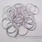 ห่วงอลูมิเนียมกลม ขนาด 30.8 mmหนา #5  บรรจุ 100 อัน สีเงิน