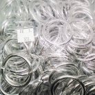 ห่วงอลูมิเนียมกลม ขนาด 30.8 mmหนา #5  บรรจุ 500 อัน สีเงิน