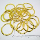 ห่วงอลูมิเนียมกลม ขนาด 37.5 mm #4  บรรจุ 100 อัน สีทอง