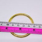 ห่วงอลูมิเนียมกลม ขนาด 41.5 mm #3  บรรจุ 500 อัน สีทอง รูป 3