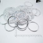 ห่วงอลูมิเนียมกลม ขนาด 41.5 mmหนา #2  บรรจุ 100 อัน สีเงิน