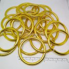 ห่วงอลูมิเนียมกลม ขนาด 51.2 mmหนา #1  บรรจุ 100 อัน สีทอง