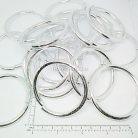 ห่วงอลูมิเนียมกลม ขนาด 51.2 mmหนา #1  บรรจุ 100 อัน สีเงิน