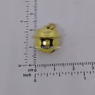 กระพรวนเหล็ก เงา ขนาด 15 mm  บรรจุ 10 อัน สีทอง รูป 2