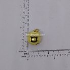 กระพรวนเหล็ก เงา ขนาด 18 mm  บรรจุ 100 อัน สีทอง รูป 3