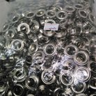 ตาไก่ ทองเหลือง ขนาด 11 mm (25) บรรจุ 720 ชุด สีนิเกิ้ล